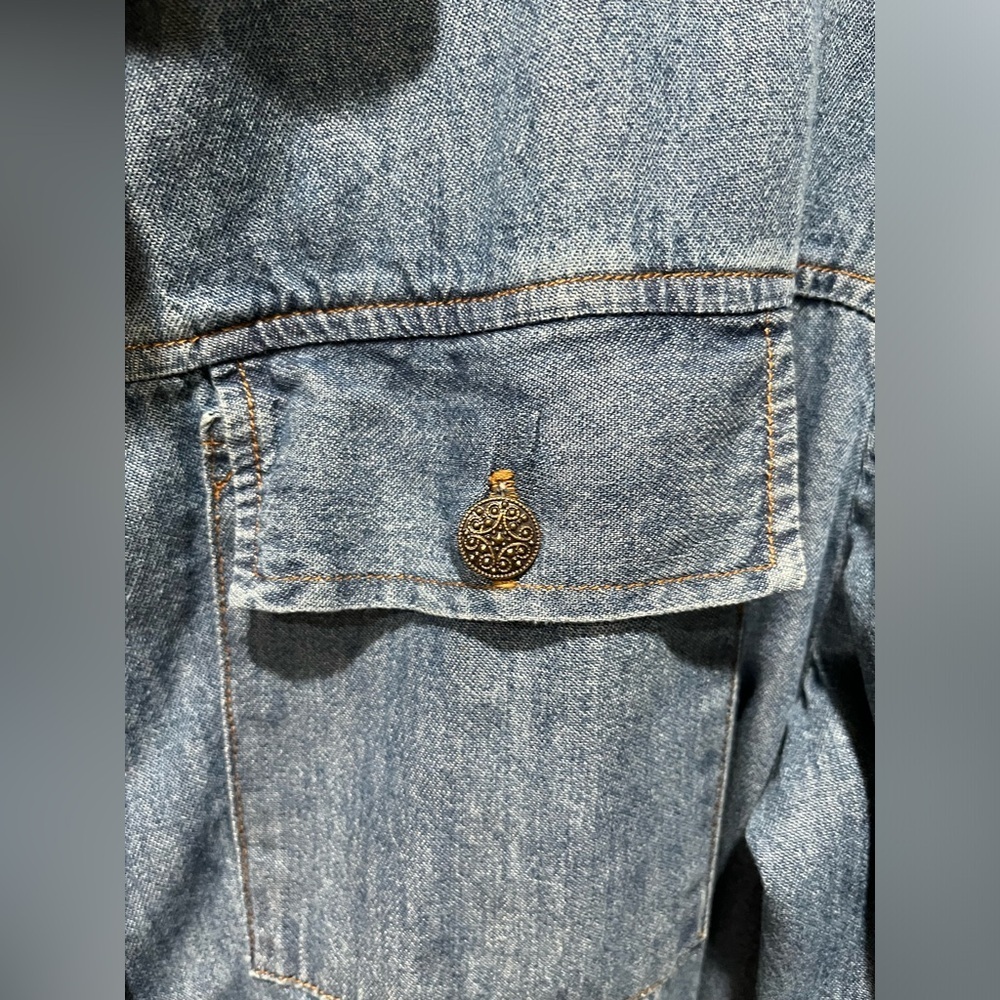 Silhouettes VINTAGE Denim UTILITY STYLE DRESS MADE IN THE USA, WOMEN SIZE 20W - Picture 7 of 11